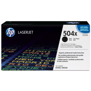 TONER HP 504X - CE250X NEGRO ORIGINAL