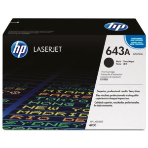 TONER HP 643A - Q5950A NEGRO ORIGINAL